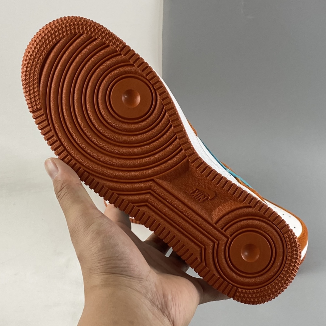 P200  NIKE Air Force 1’07 Low ”Athletic Club” 白橙色 空军一号低帮休闲板鞋 DH7568-800