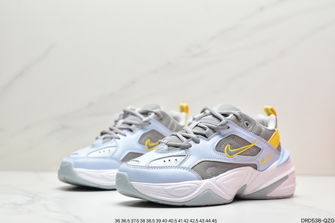 Nike M2K TeknoLux Denim Pack Retro Trend Versatile Travel Leisure Sports Dad Shoes Model AV4789