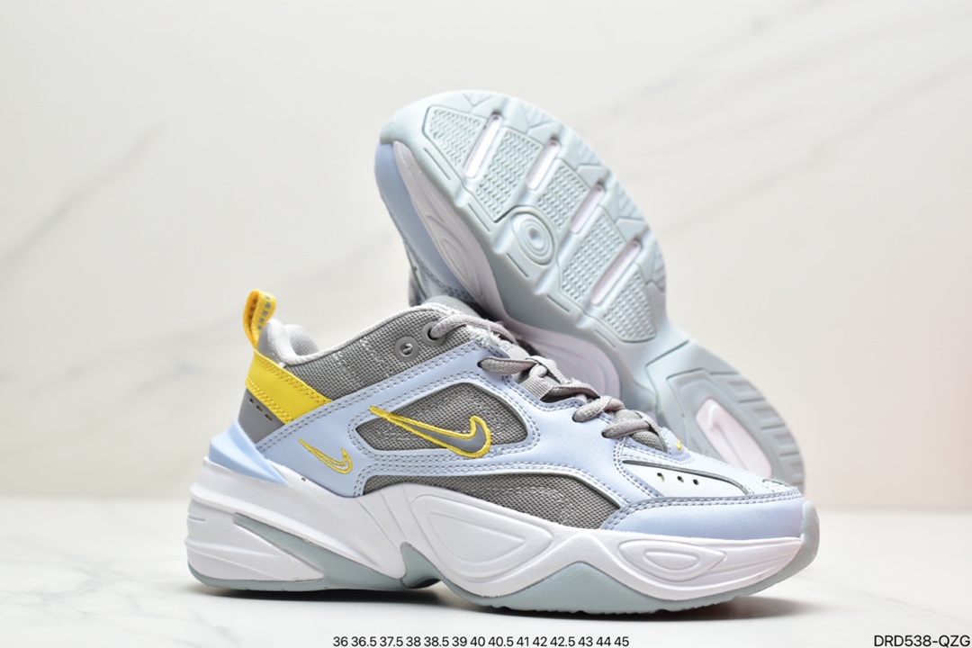 Nike M2K TeknoLux Denim Pack Retro Trend Versatile Travel Leisure Sports Dad Shoes Model AV4789