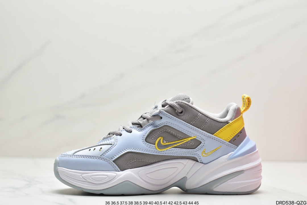 Nike M2K TeknoLux Denim Pack Retro Trend Versatile Travel Leisure Sports Dad Shoes Model AV4789