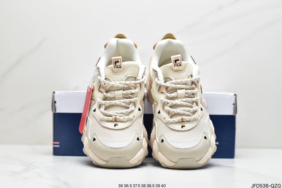 Italian sports aesthetics Fila Heritage Fluid mountain blood vessels series retro cat claw dad ins trend leisure sports jogging shoes F12W144123FTO