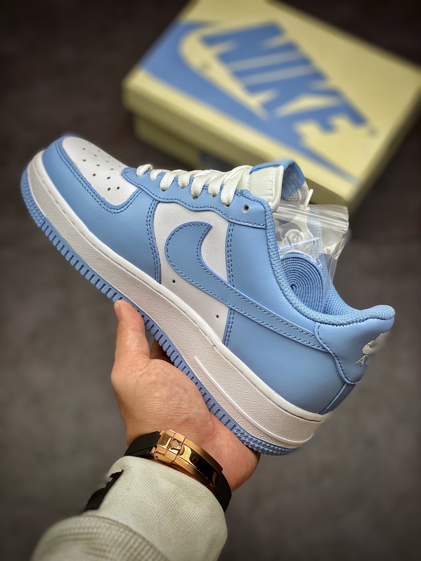 Nike Air Force 1 Low 07 Sky Blue Original Last Original Cardboard BS8871-103