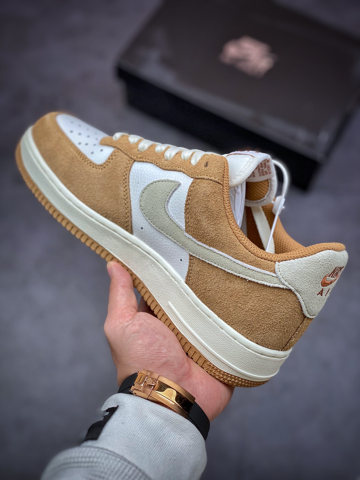 240 Nike Air Force 1 Low 07 白棕拼接BQ8988-104