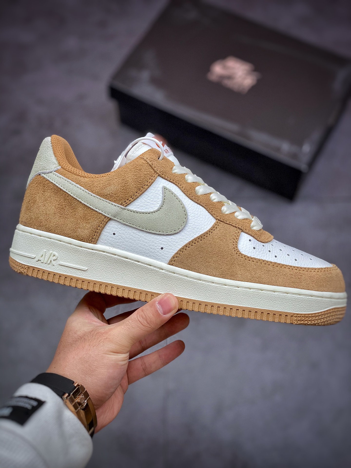 240 Nike Air Force 1 Low 07 白棕拼接BQ8988-104