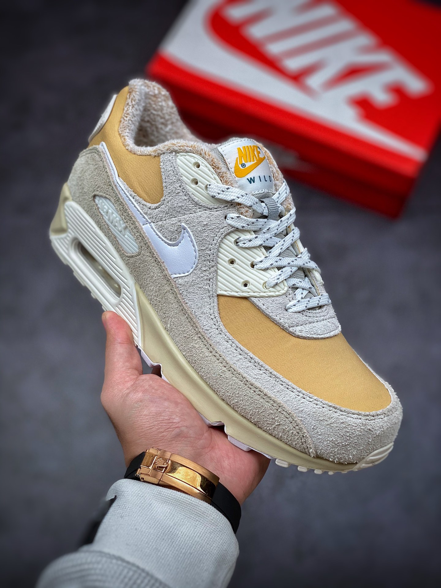 200 平台专供 NIKE Air Max 90 白灰褐 Max90系 DC5271-737
