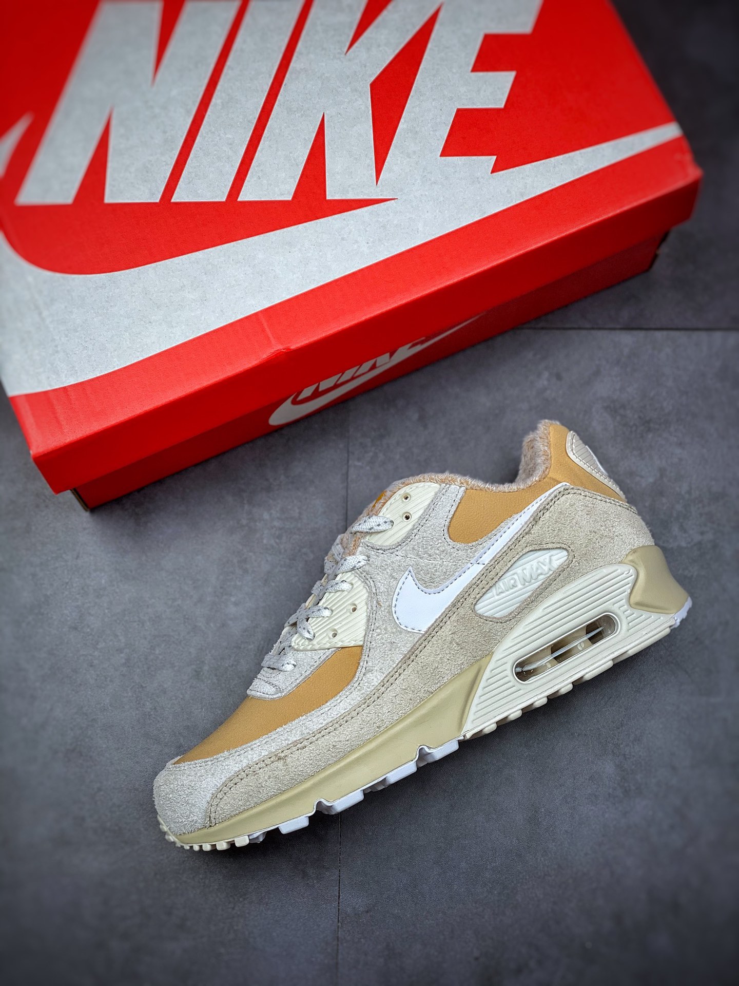 200 平台专供 NIKE Air Max 90 白灰褐 Max90系 DC5271-737
