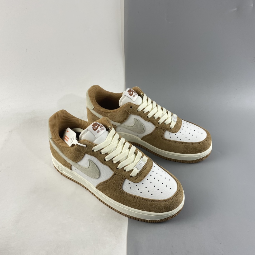 NIKE Air Force 1'07 Low White Brown Wheat Air Force One Low Top Casual Sneakers BQ8988-104-Top High Quatity Cheap Sneakers Fashion Clothing Clothes Bags handbags Shoes of all Brand wholesale With The best Quality And Beautiful Price from China Factory Chinese suppliers wholesaler seller NIKE Air Force 1'07 Low White Brown Wheat Air Force One Low Top Casual Sneakers BQ8988-104