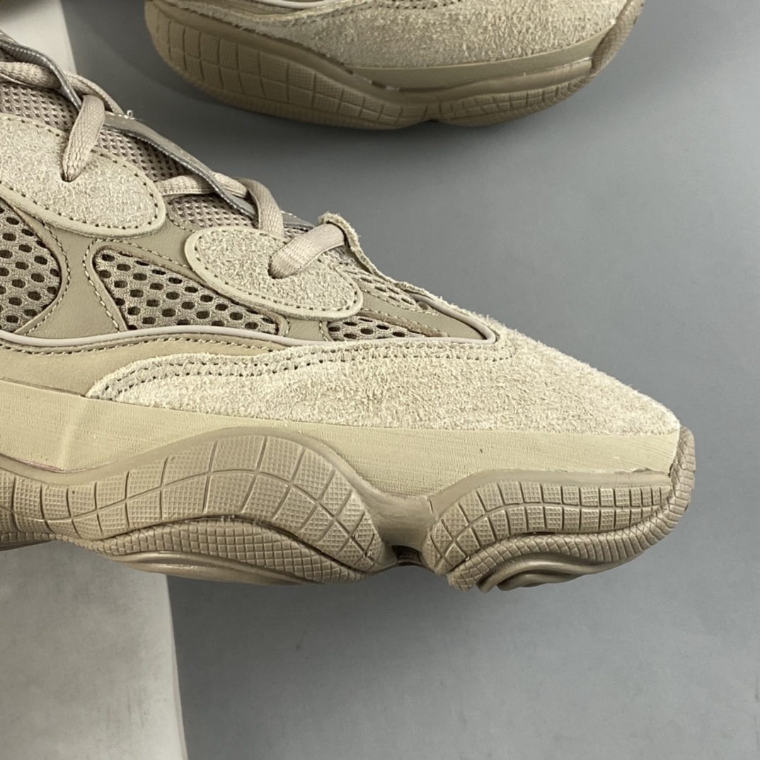 KANYE WEST x adidas Yeezy 500 ”Taupe Light” Retro Grandpa Style Thick Sole Casual Sports Jogging Shoes ”Taupe” GX3605