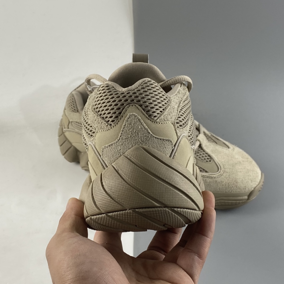 KANYE WEST x adidas Yeezy 500 ”Taupe Light” Retro Grandpa Style Thick Sole Casual Sports Jogging Shoes ”Taupe” GX3605