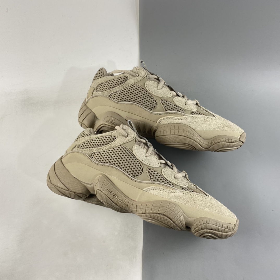 KANYE WEST x adidas Yeezy 500 ”Taupe Light” Retro Grandpa Style Thick Sole Casual Sports Jogging Shoes ”Taupe” GX3605