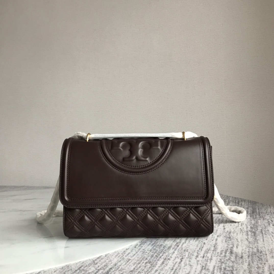 Tory Burch ～新款大号酒红色Tory Burch新版 Fleming