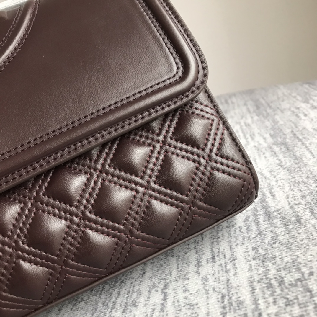 Tory Burch ～新款大号酒红色Tory Burch新版 Fleming
