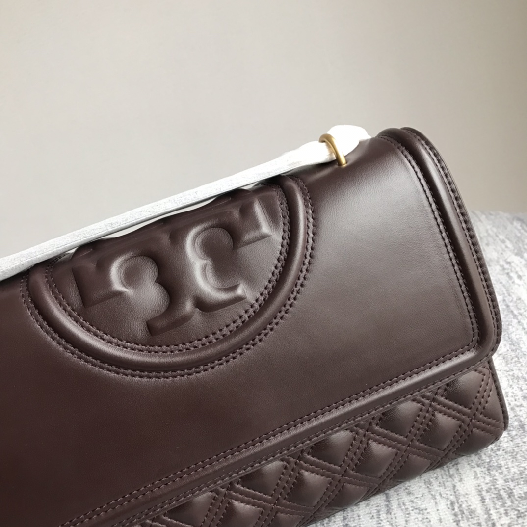 Tory Burch ～新款大号酒红色Tory Burch新版 Fleming
