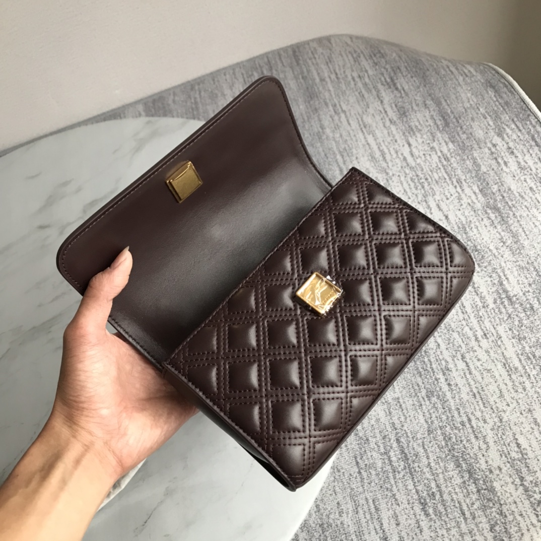 Tory Burch ～新款小号酒红色tory burch新升级版本 Fleming