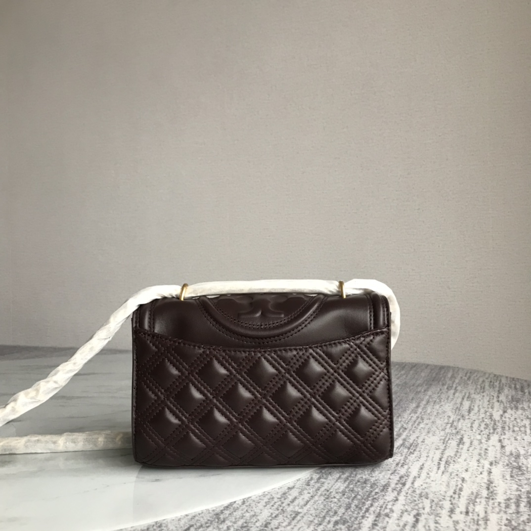 Tory Burch ～新款小号酒红色tory burch新升级版本 Fleming