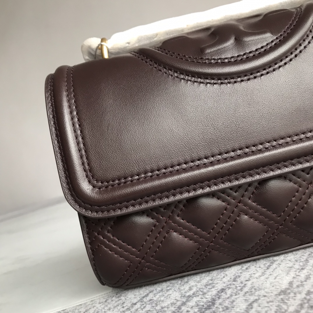 Tory Burch ～新款小号酒红色tory burch新升级版本 Fleming