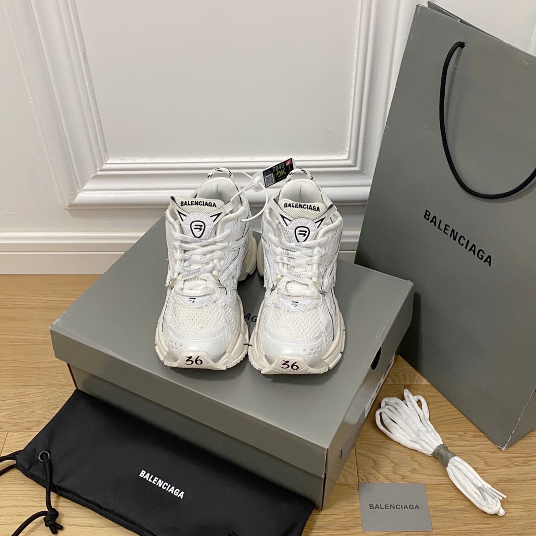 Blanco BALENCIAGA · Balenciaga 2021ss nuevo Runner séptima generación 7.0 zapatillas retro desgastadas zapatos para pap…