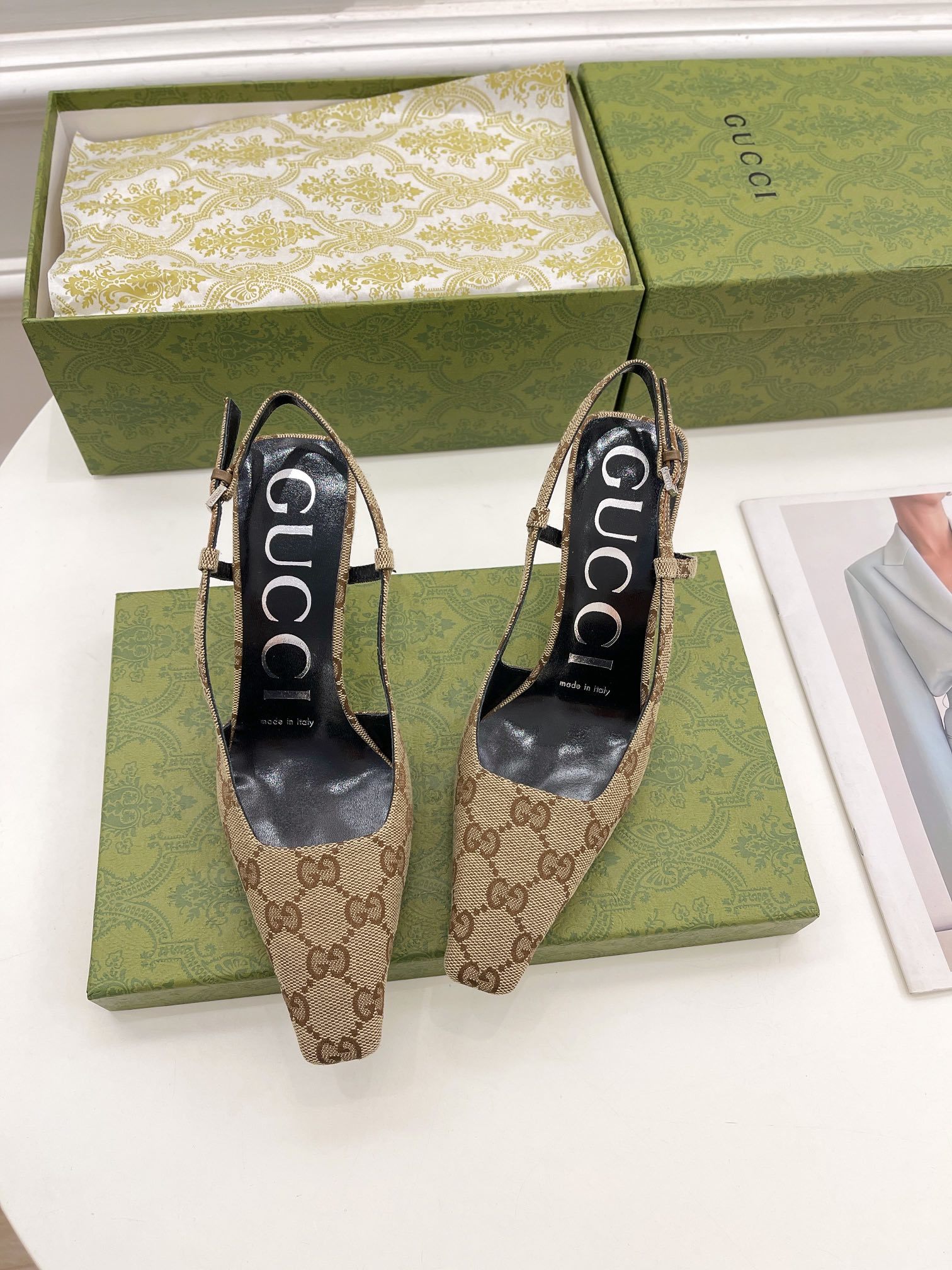 Gucci古弛2022G家早春小方头