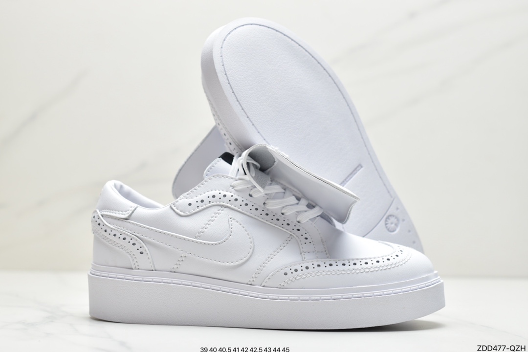 Quan Zhilong PEACEMINUSONE x /NIKE Kwondo 1 pure white fashion men's and women's all-match board shoes couple casual shoes DH2482-100