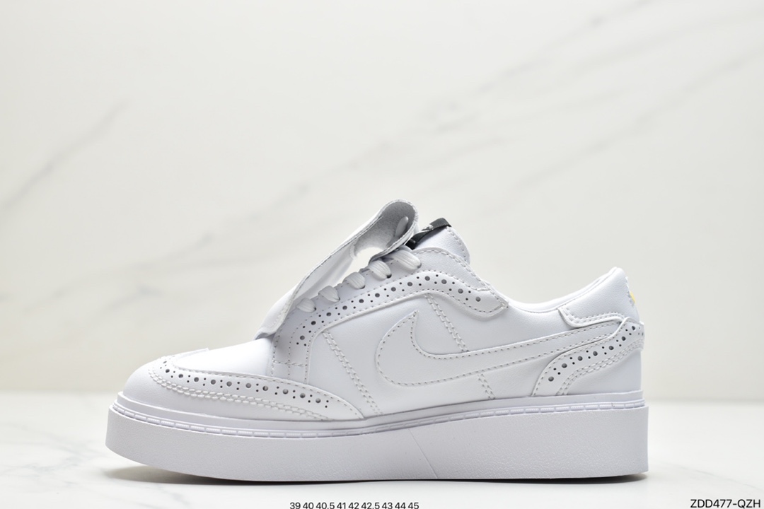 Quan Zhilong PEACEMINUSONE x /NIKE Kwondo 1 pure white fashion men's and women's all-match board shoes couple casual shoes DH2482-100