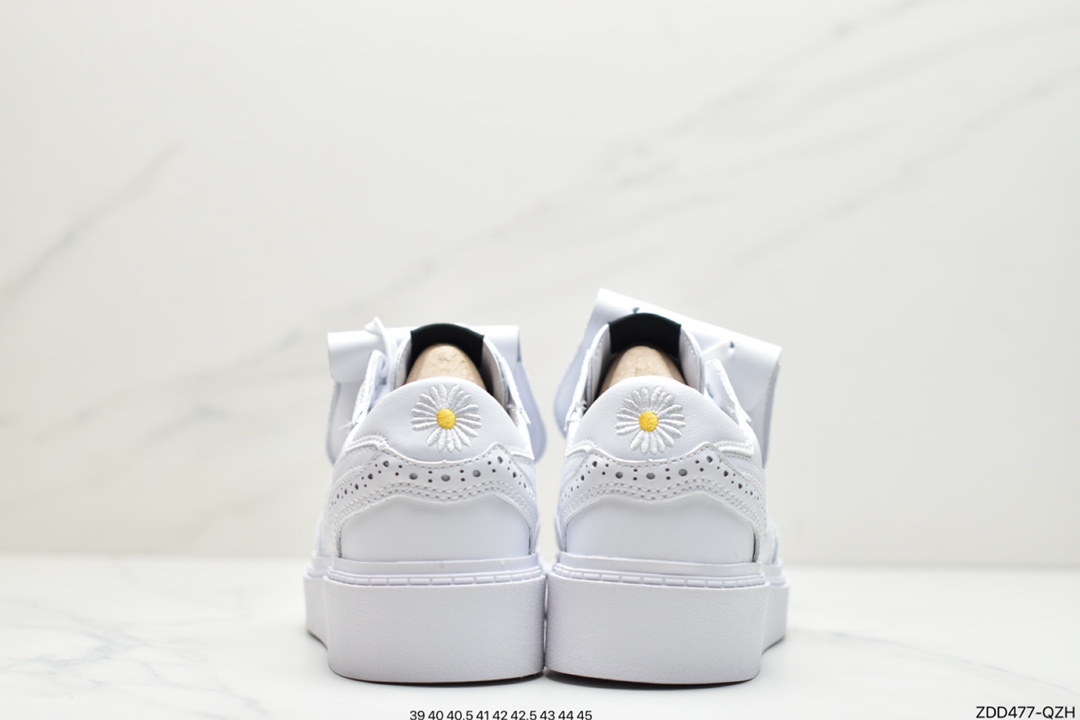 Quan Zhilong PEACEMINUSONE x /NIKE Kwondo 1 pure white fashion men's and women's all-match board shoes couple casual shoes DH2482-100