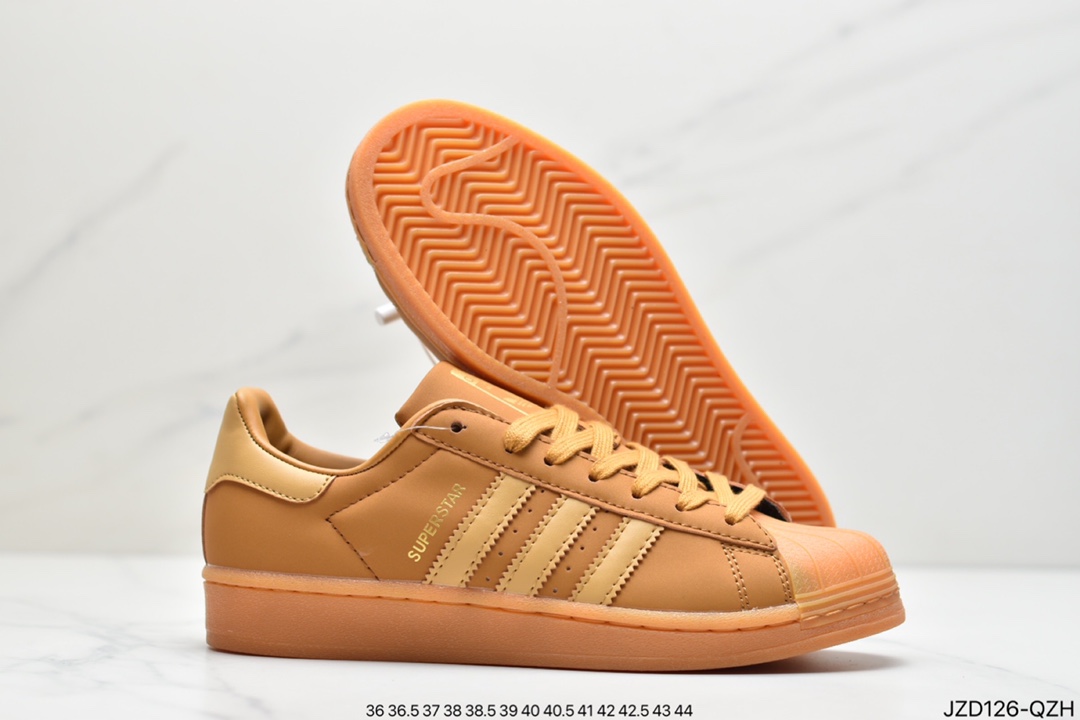 Adidas Originals Superstar Shell Head Classic Versatile Casual Sneakers GW6228