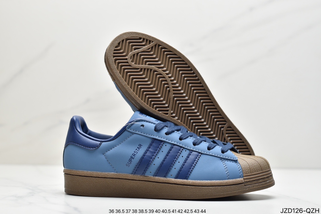 Adidas Originals Superstar Shell Head Classic Versatile Casual Sneakers GW6228