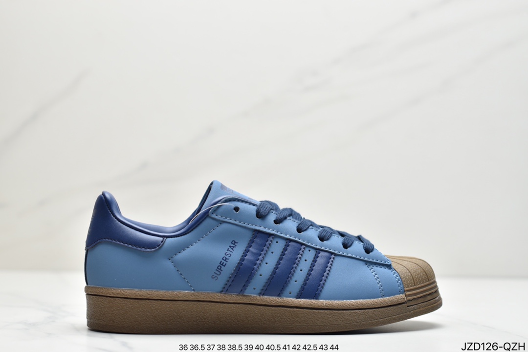 Adidas Originals Superstar Shell Head Classic Versatile Casual Sneakers GW6228