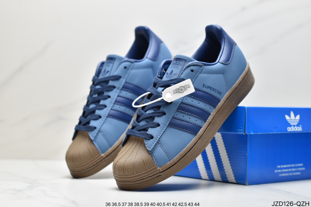 Adidas Originals Superstar Shell Head Classic Versatile Casual Sneakers GW6228