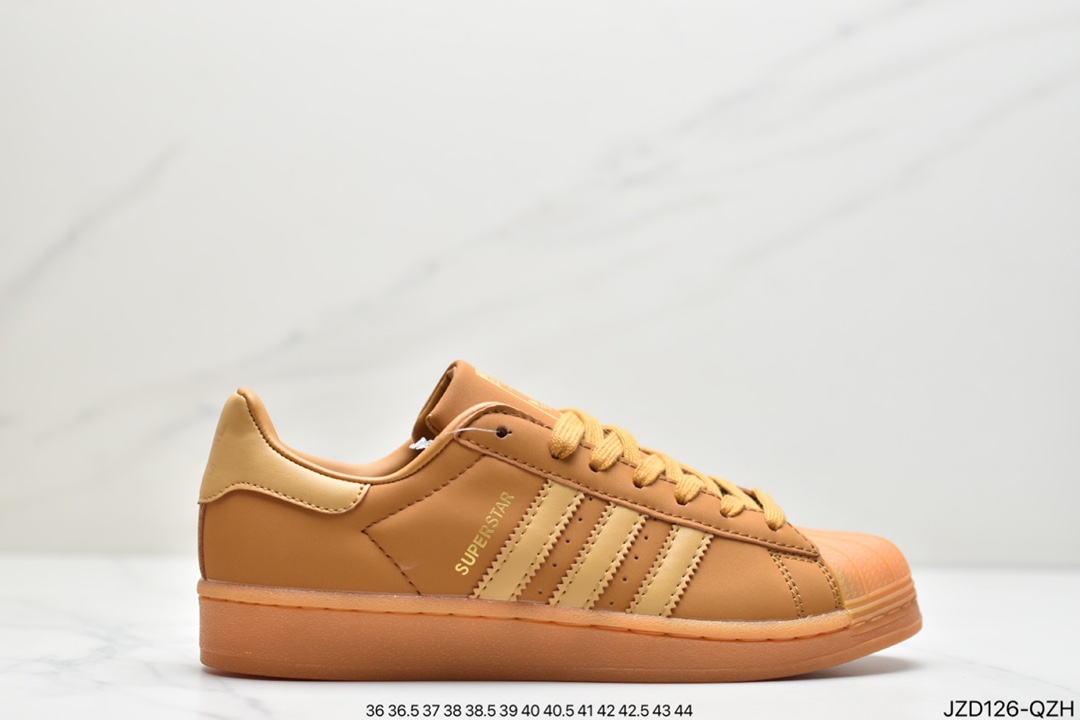 Adidas Originals Superstar Shell Head Classic Versatile Casual Sneakers GW6228