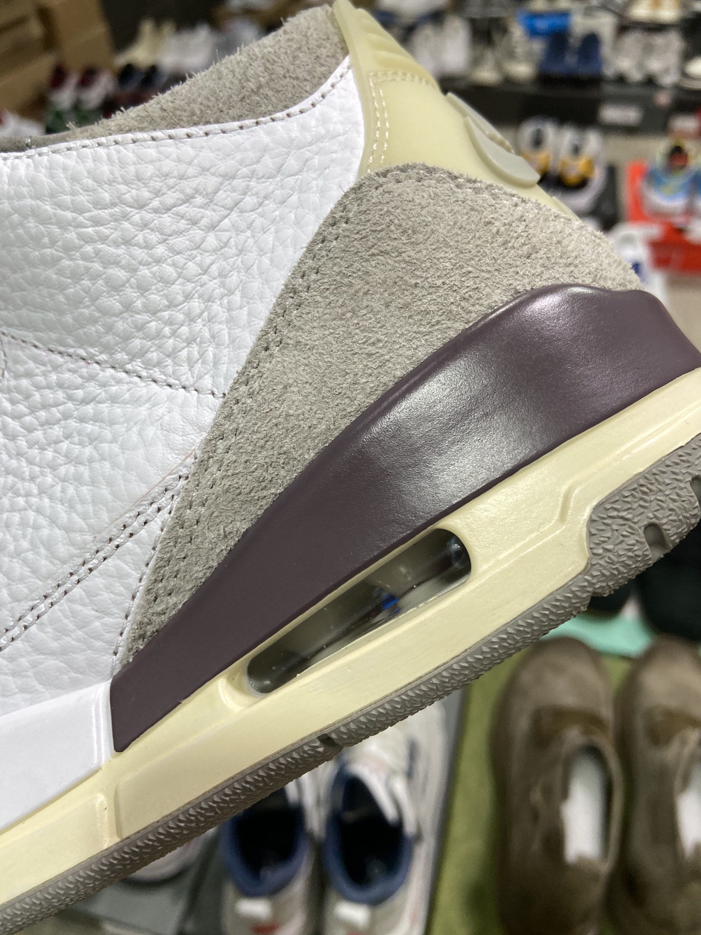 High Version Jordan A Ma Maniere x Air Jordan 3 ”Violet Ore” Beige Grey DH3434-110