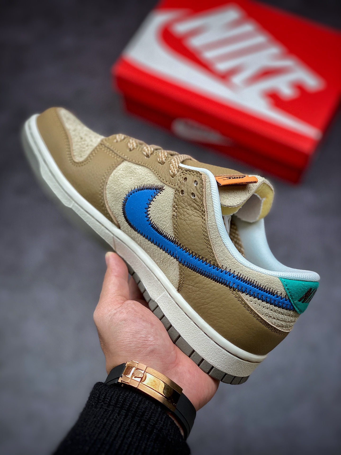 260 Nike SB Zoom Dunk Low 棕色蓝勾 经典百搭休闲运动板鞋DO6712-200