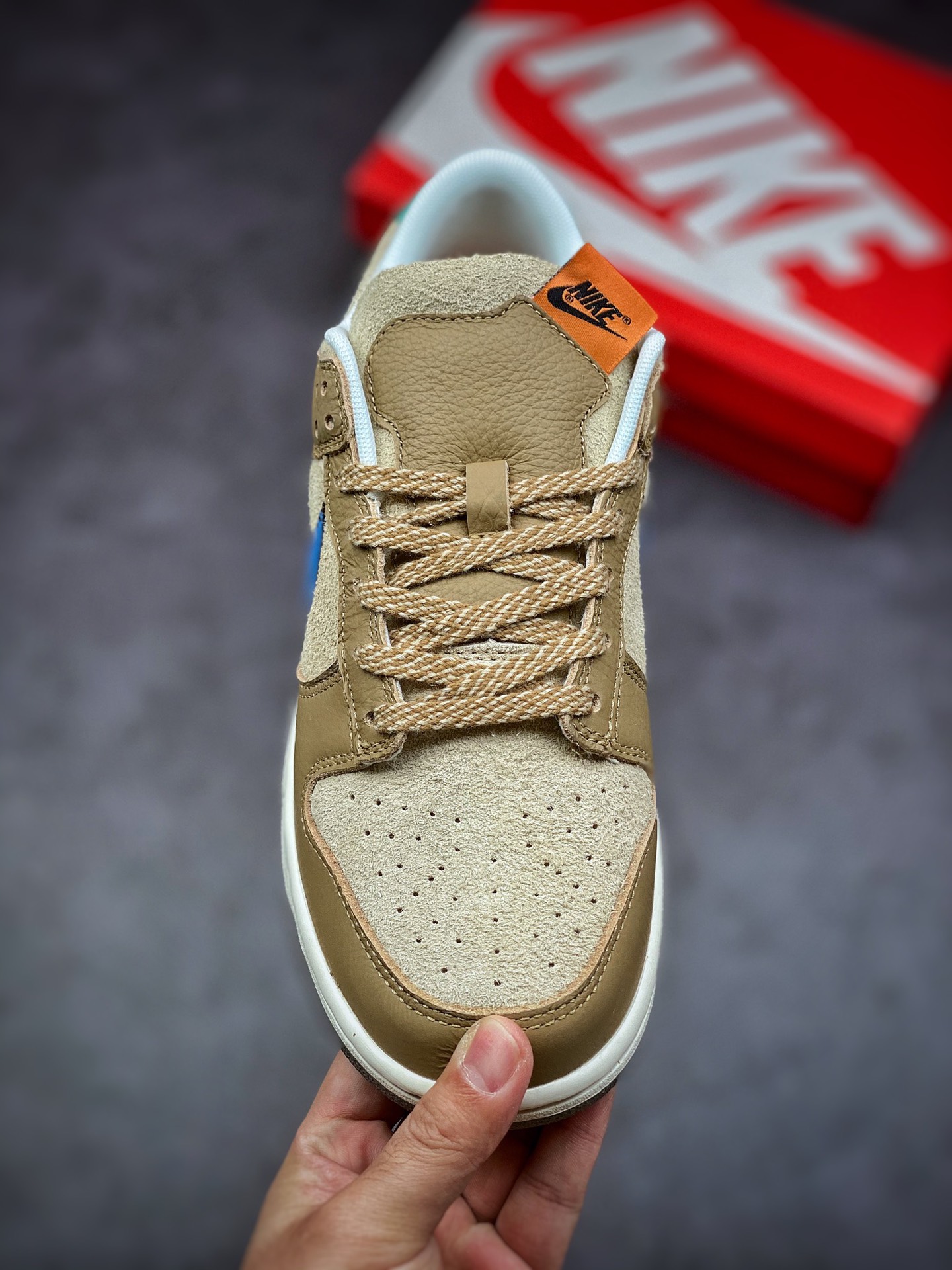 260 Nike SB Zoom Dunk Low 棕色蓝勾 经典百搭休闲运动板鞋DO6712-200