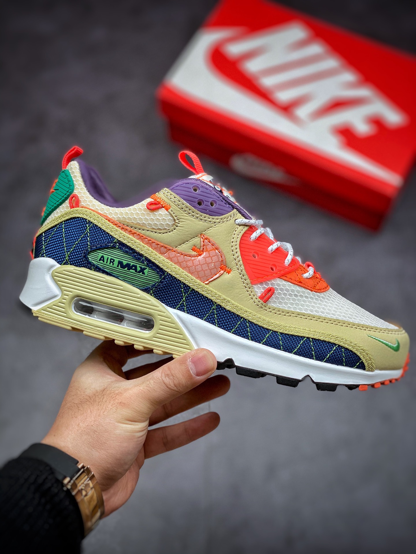 200 Nike Air Max 90 ”Trail Multi” 复古气垫百搭休闲运动慢跑鞋CZ9078-784