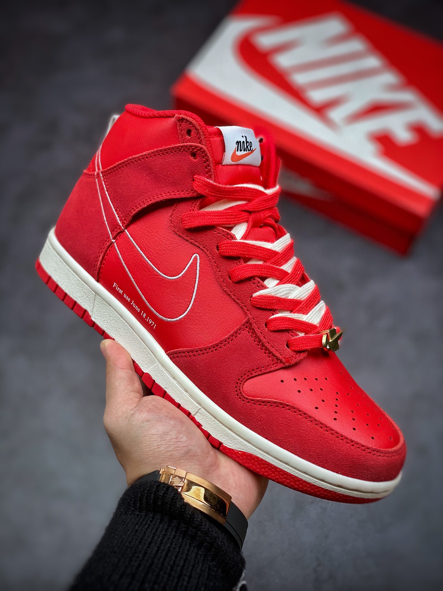 280 Nike Dunk High ’First Use’ 圣诞红 高帮滑板鞋DH0960-600