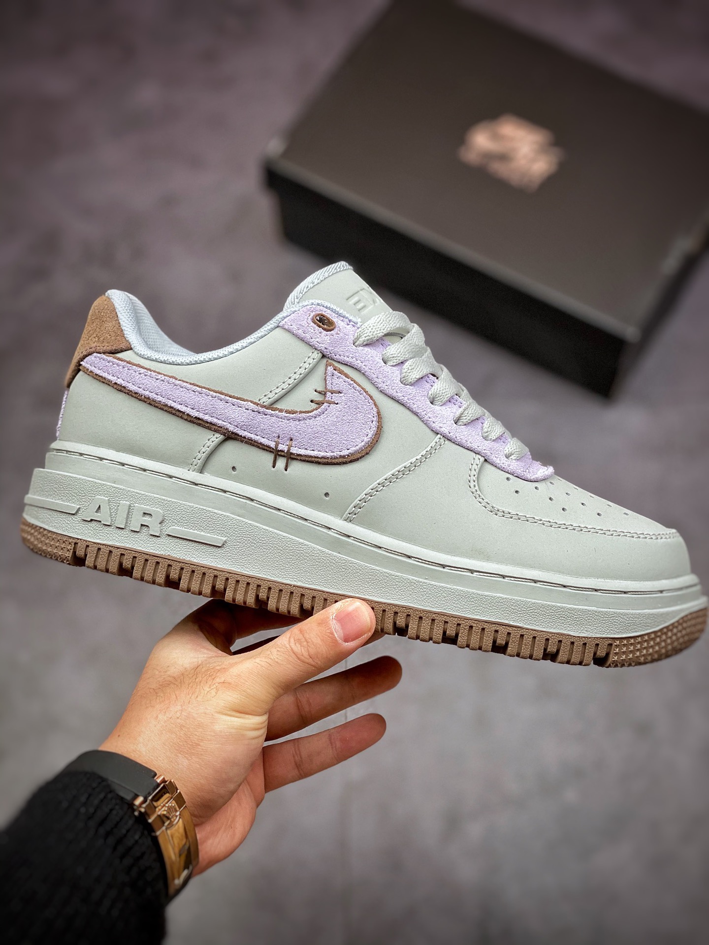 200 Nike Air Force 1 Low Luxe”Purple/Brown” 空军一号DD9605-500