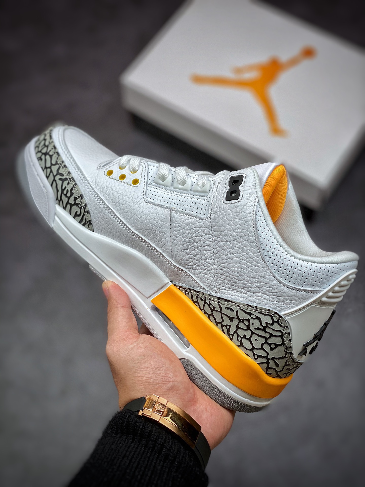 240 Air Jordan 3 Retro“LaserOrange” 白橙 湖人 CK9246-108