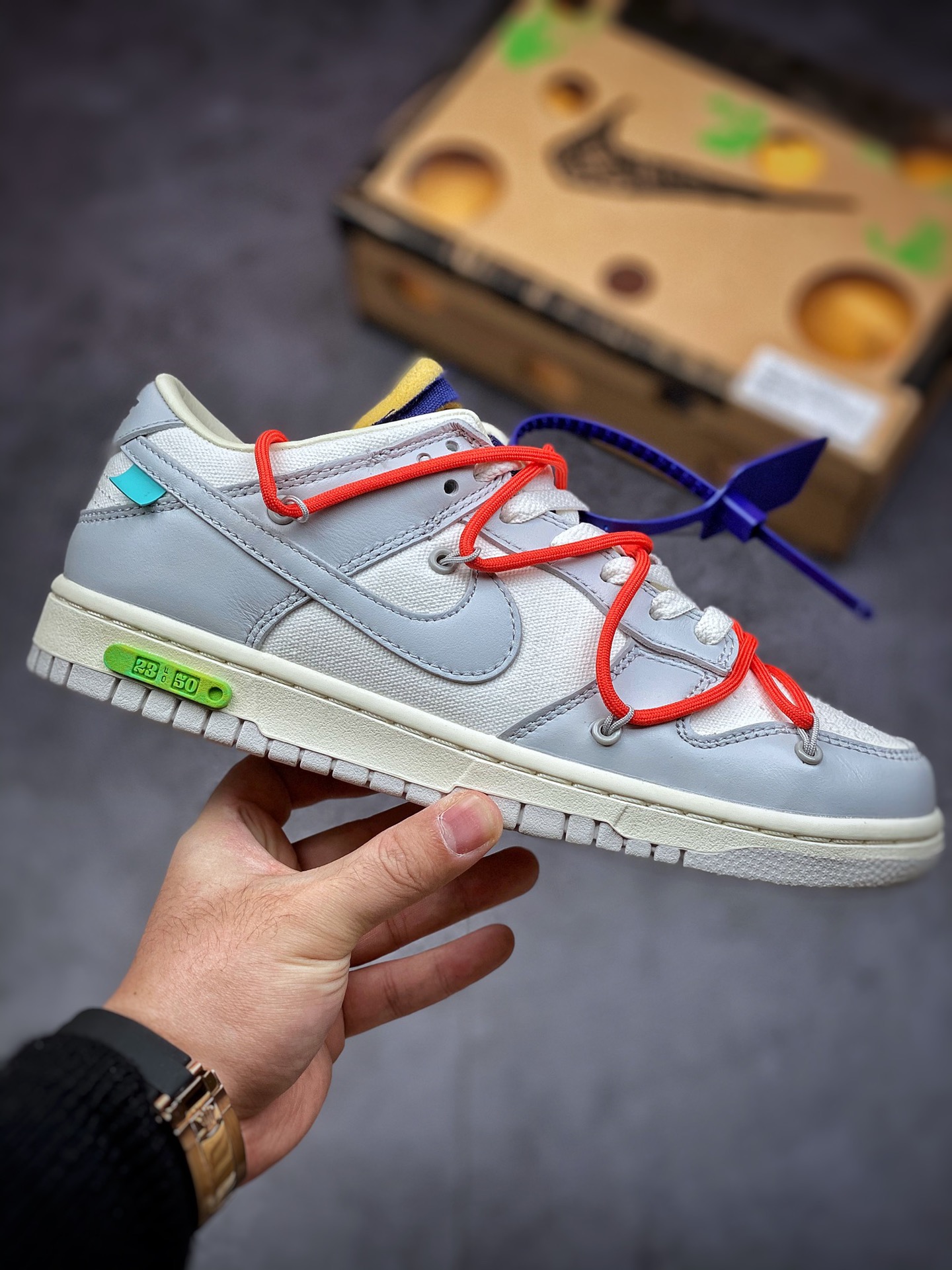 360 独家实拍纯原版本 Nike SB Dunk OFF-WHITE 联名 DM1602-126