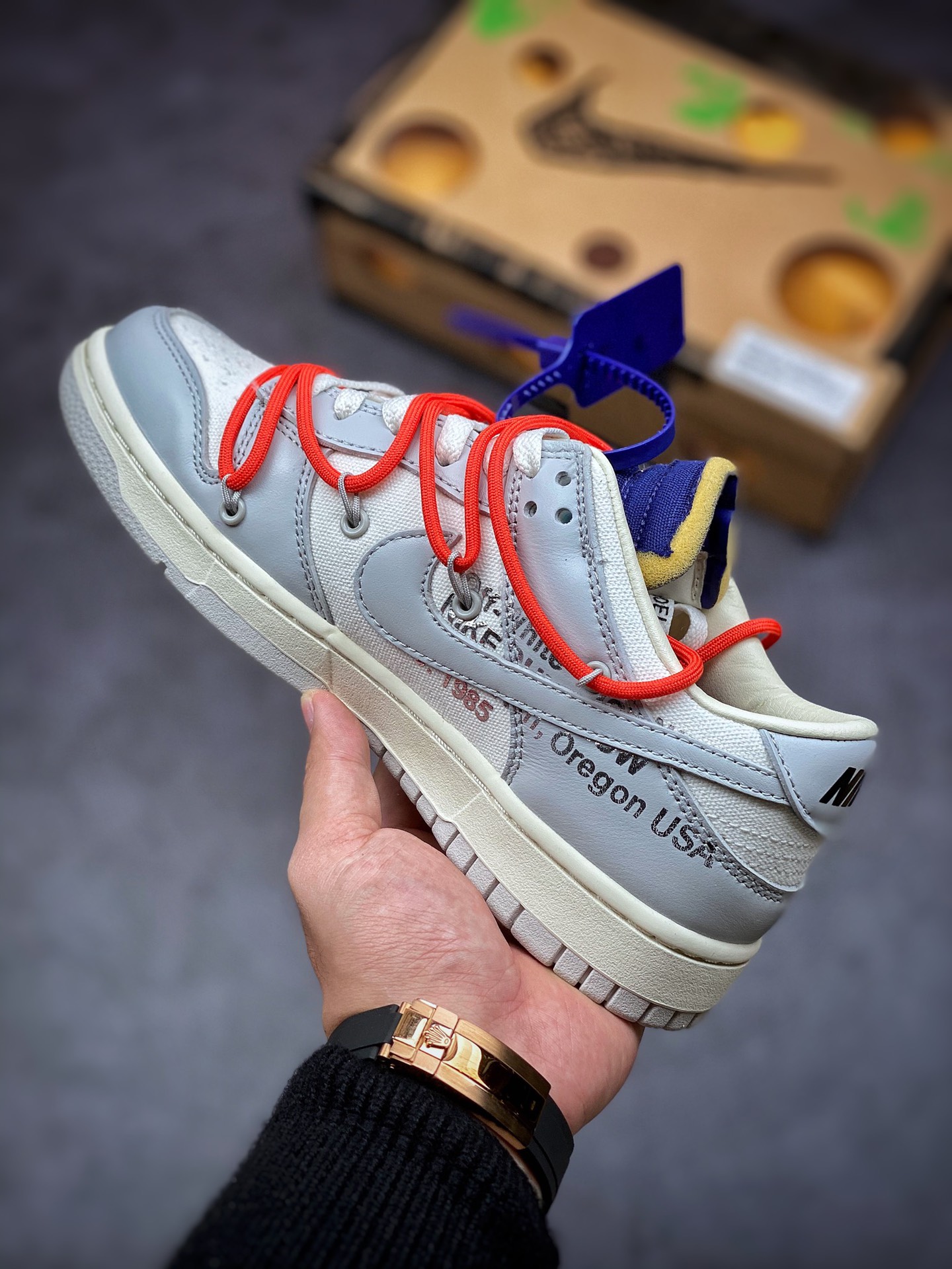 360 独家实拍纯原版本 Nike SB Dunk OFF-WHITE 联名 DM1602-126