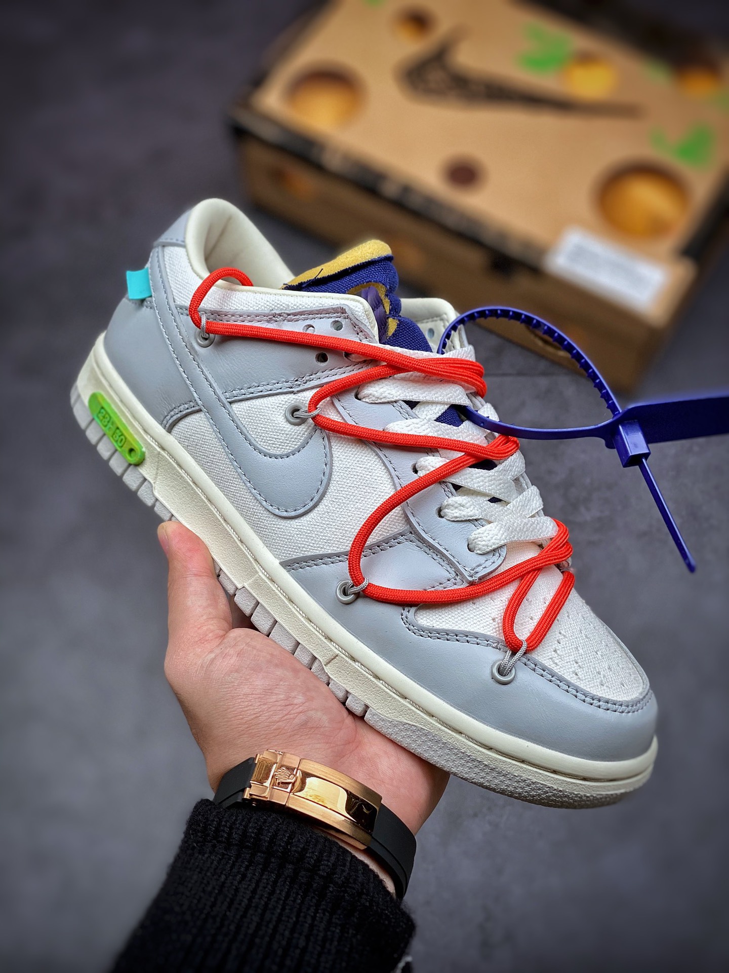 360 独家实拍纯原版本 Nike SB Dunk OFF-WHITE 联名 DM1602-126