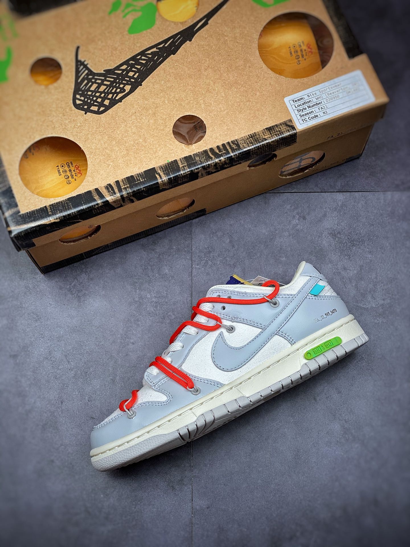 360 独家实拍纯原版本 Nike SB Dunk OFF-WHITE 联名 DM1602-126
