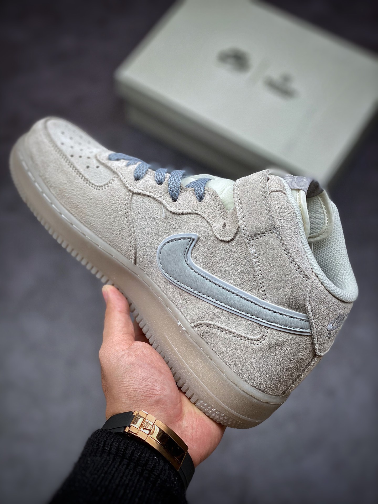 260 Nike Air Force 1 Mid 07 冠军联名 灰色 3M反光版 GB0902-112