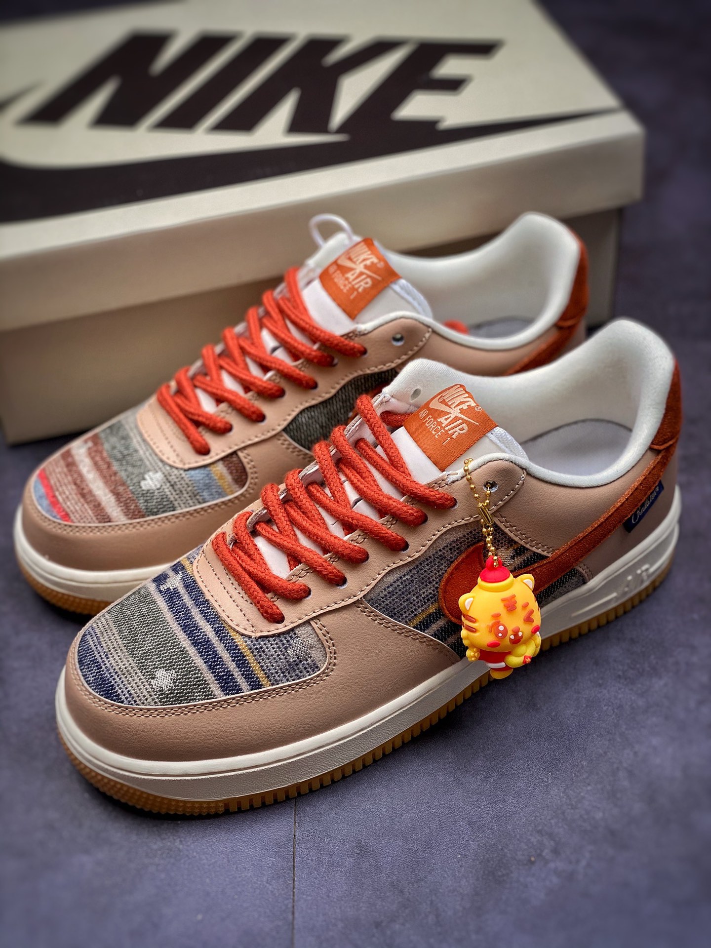 240 Nike Air Force 1 Low 07 卡其橙 彩虹 生胶底CW2288-686