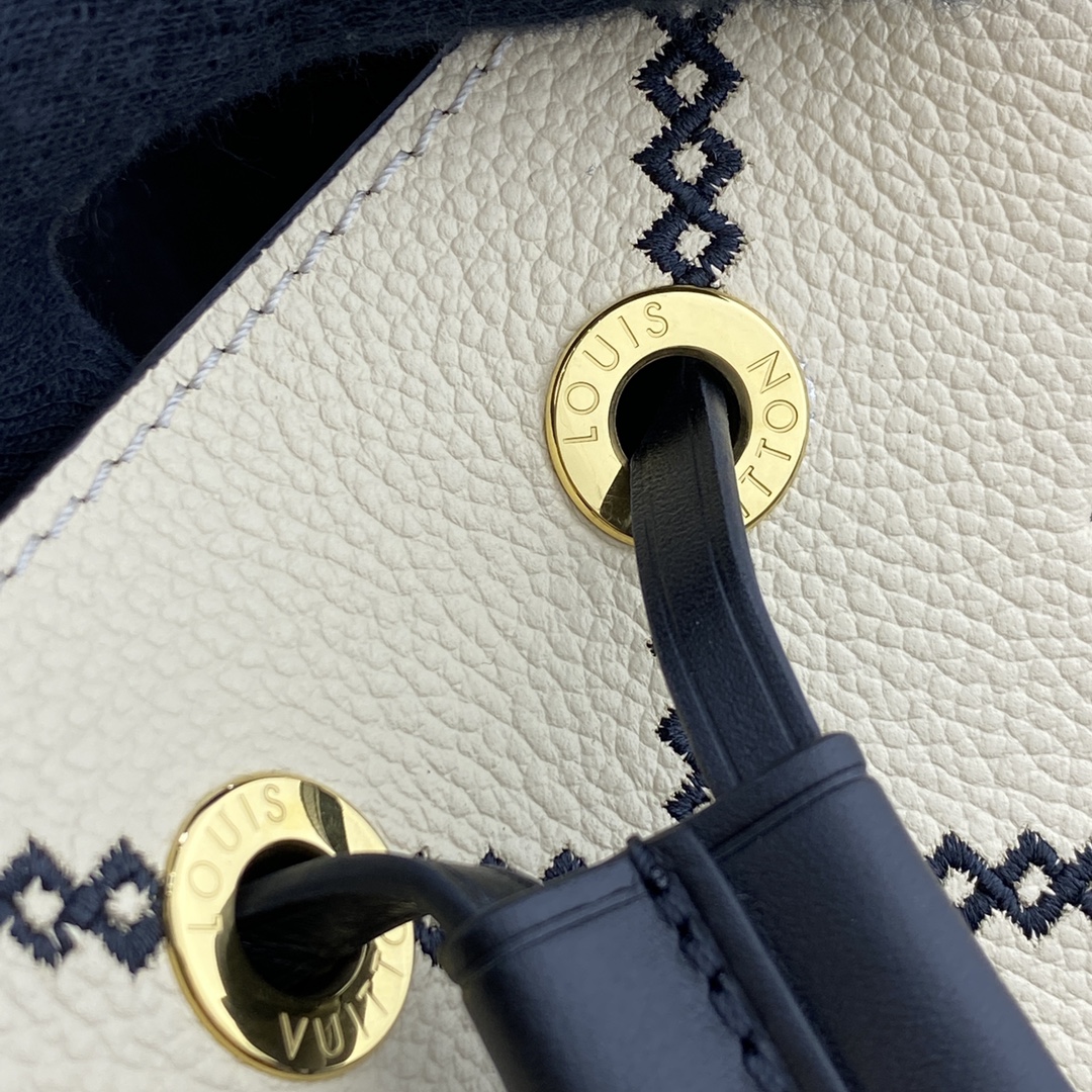 Louis Vuitton LV NeoNoe Handbags Bucket Bags Apricot Color White m46023