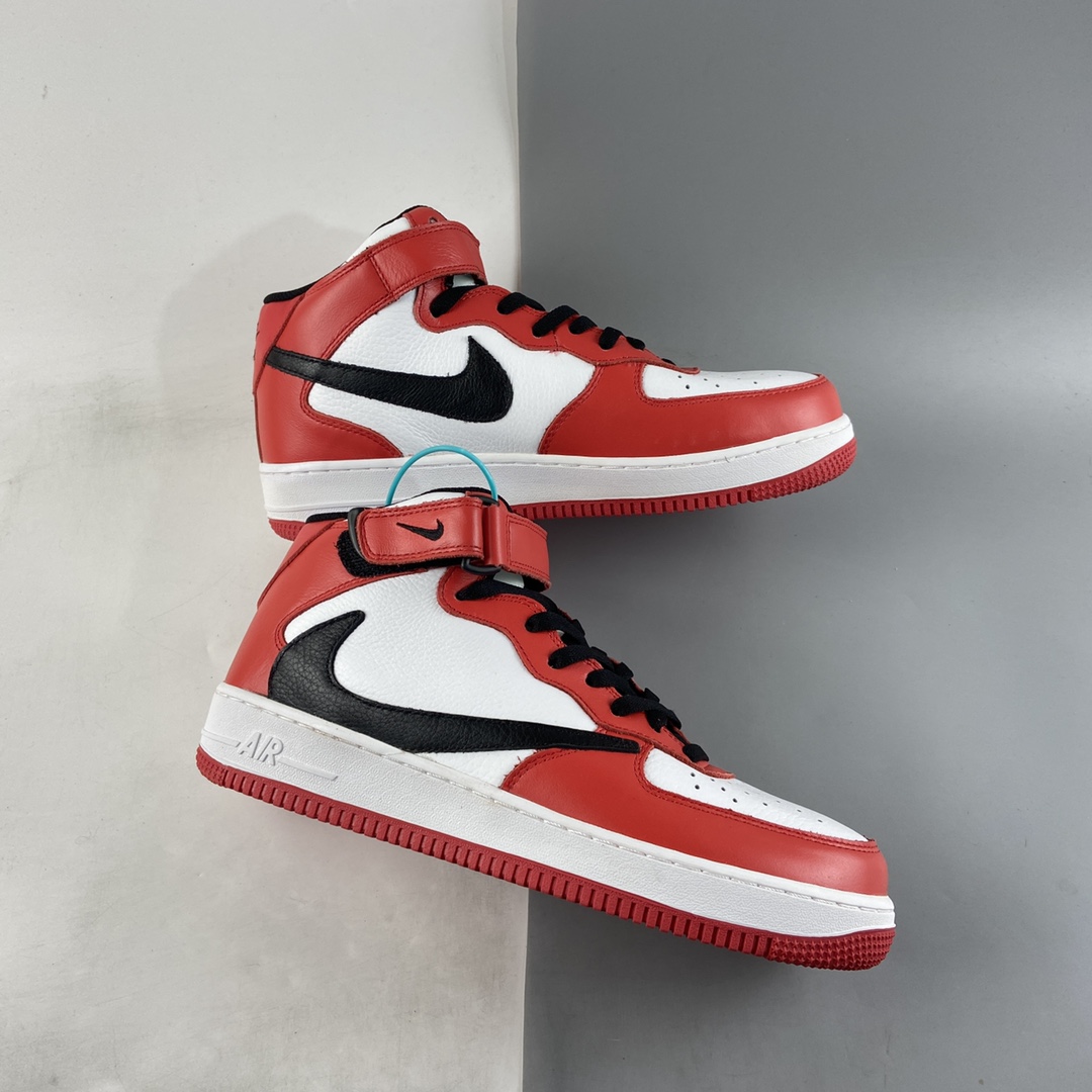 NIKE Air Force 1'07 Mid Chicago Color Shoes 804609-160