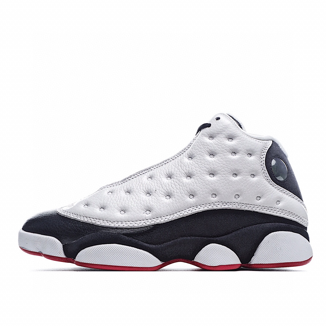 K0 纯原版本 公司独立订单 Aj13熊猫 AirJordan13 “He Got Game” 完美版型 原装3D全息猫眼 搭载原碳纤 后跟完美梯形鞋型 原材皮切割 上脚就是原滋原味公司货414571-104