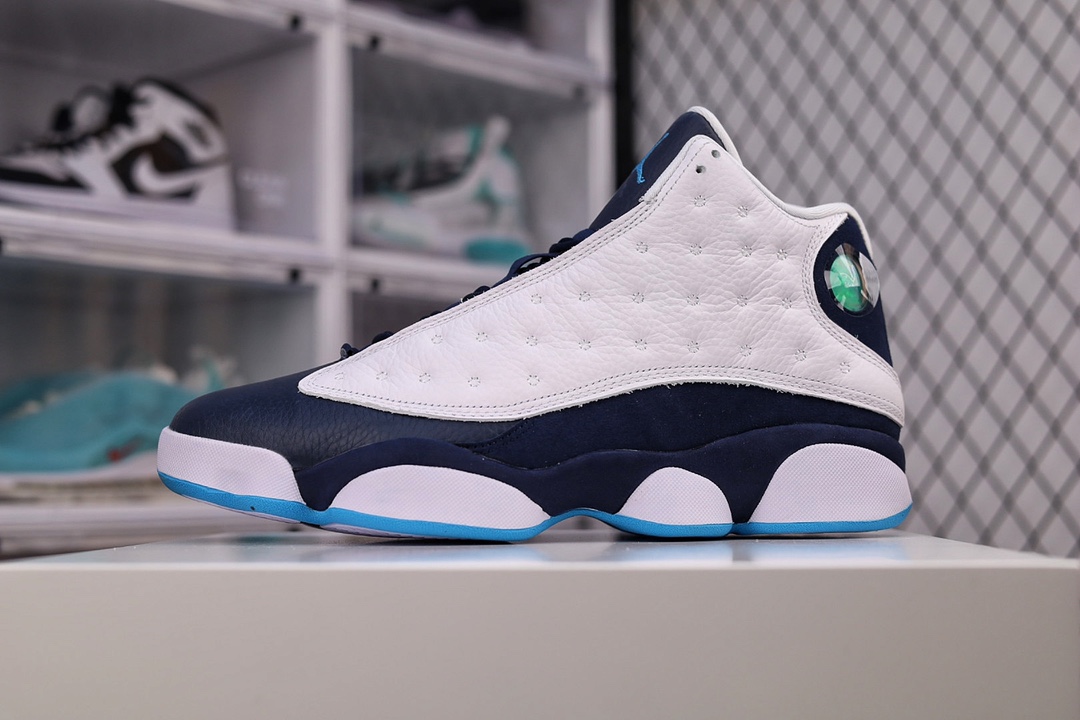 K0 纯原版本 耐克/Nike Air Jordan 13 XIII”Dark Powder Blue”迈克尔·乔丹AJ13代复古中帮文化休闲运动篮球鞋“黑曜石蓝白”升级原档案原楦开发版型采用同源一致头层荔枝牛皮鞋面材质原装3D效果3色变换猫眼中底搭载碳塑纤维缓震缜密中底拉帮工艺❗️酷似五年前的经典款,黑曜石配色来了。