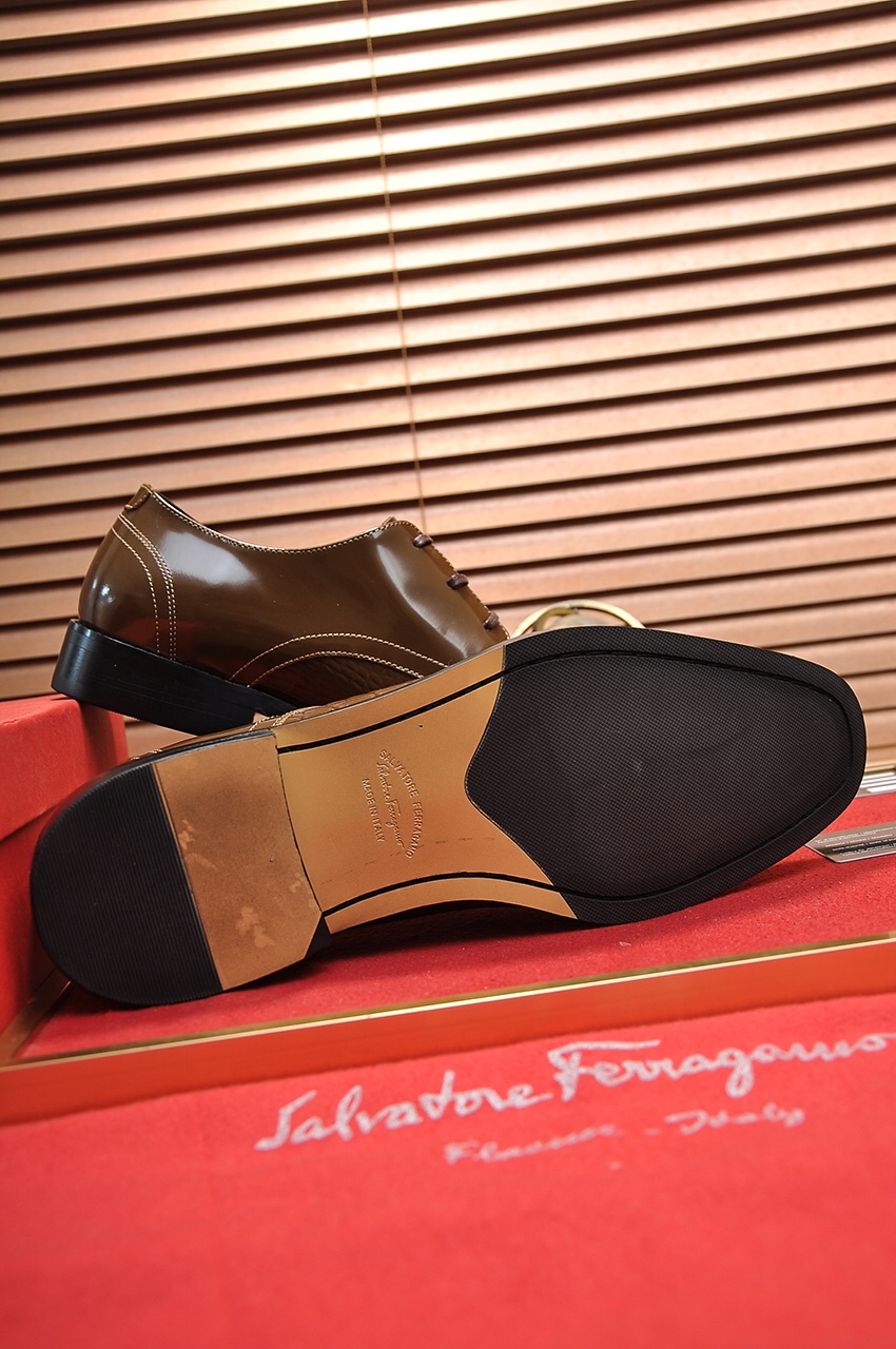 fábrica [Ferragamo / Ferragamo] contador últimos modelos Original importado borde abierto superior d