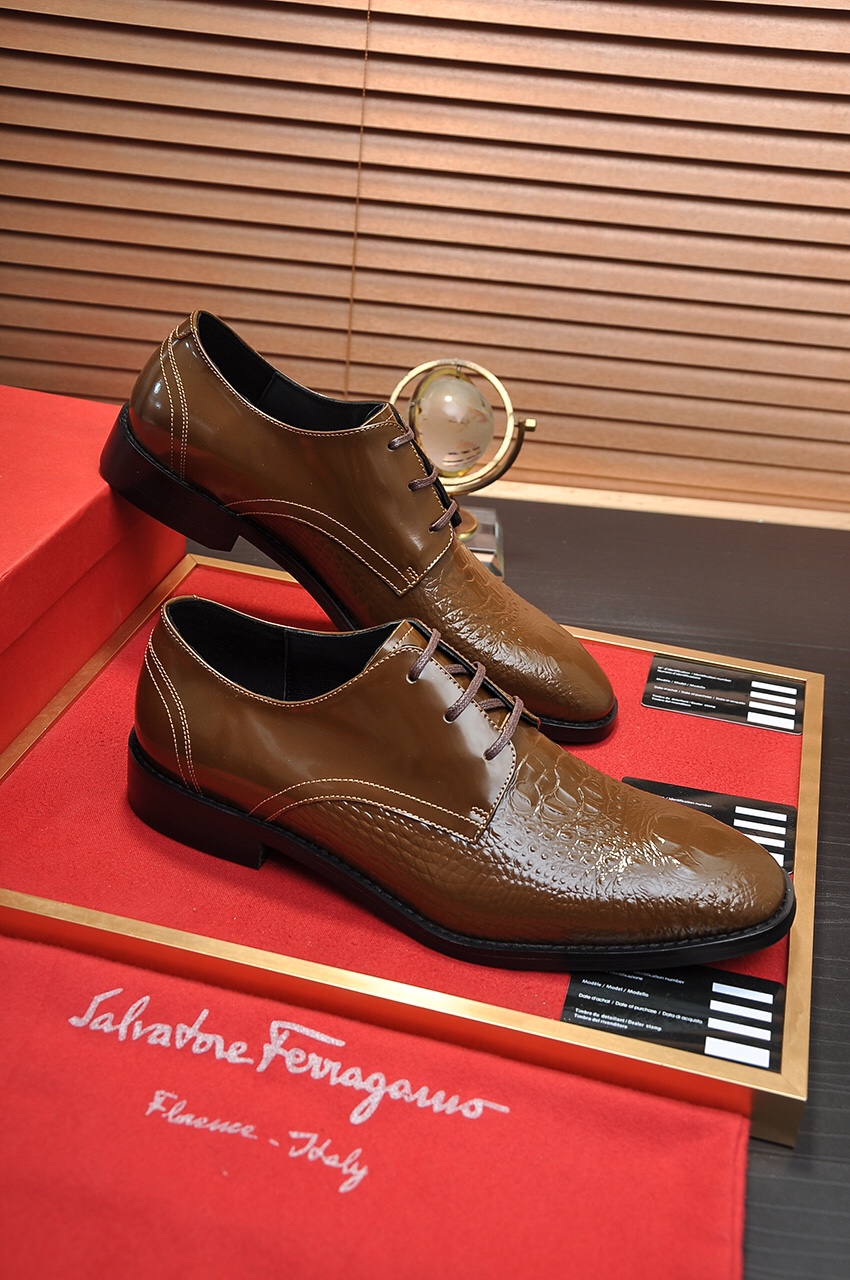 fábrica [Ferragamo / Ferragamo] contador últimos modelos Original importado borde abierto superior d