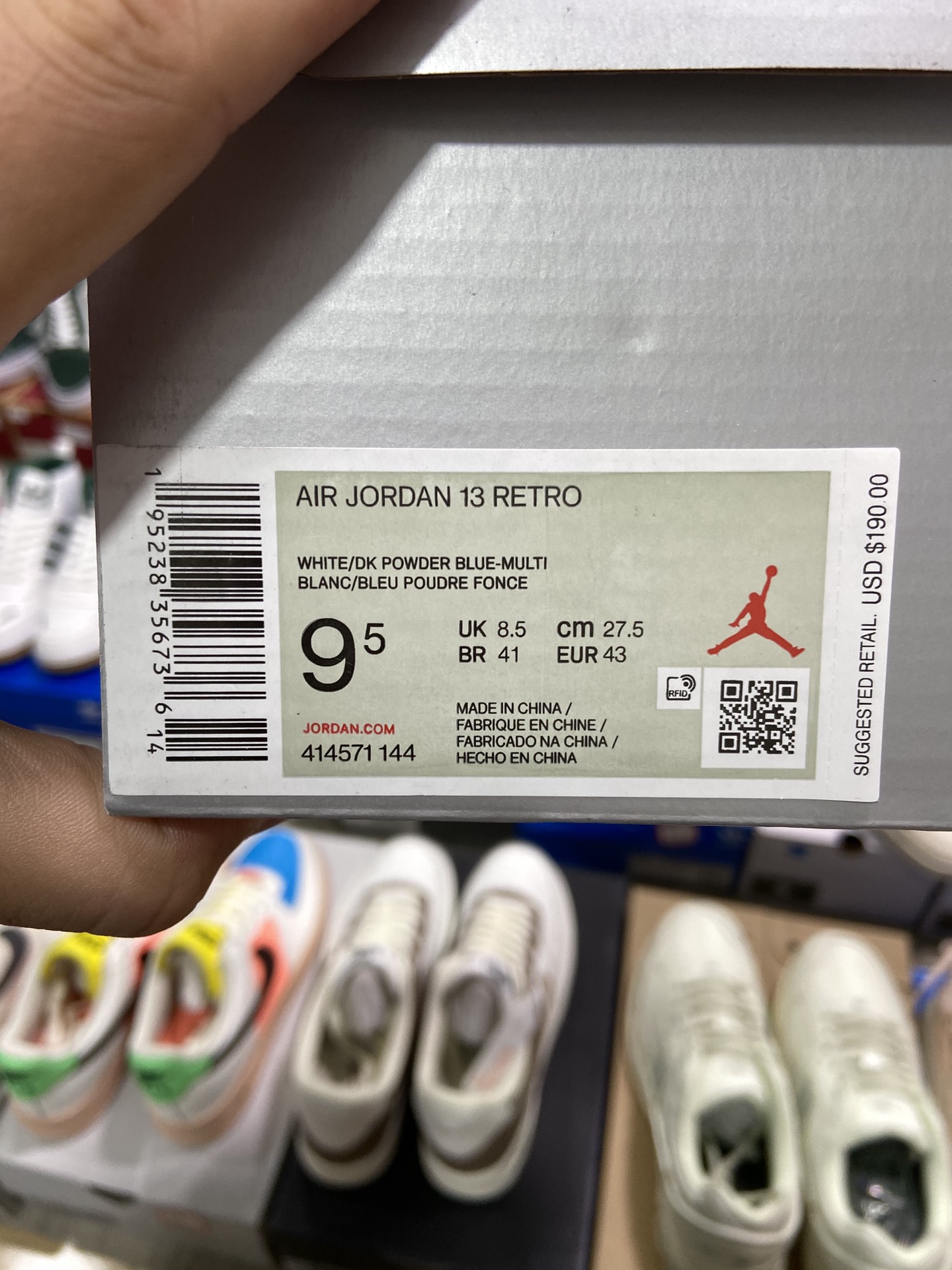 420纯原 乔丹Air Jordan AJ13 Retro‘’Lakers‘’ 黑曜石414571-144